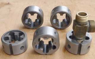 Как нарезать левую резьбу плашкой?