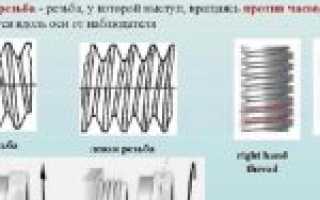 Правая резьба в какую сторону закручивать?