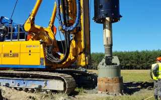 Буронабивные сваи с обсадной трубой технология