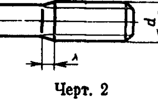 Зарезьбовые канавки метрическая резьба ГОСТ