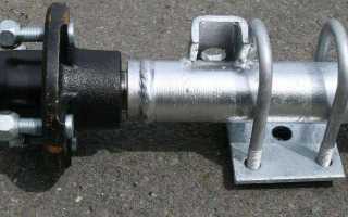 Как сделать ось на прицеп своими руками?