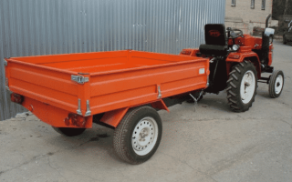 Как сделать прицеп к минитрактору своими руками?