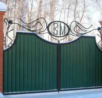 Ворота из профильной трубы и профлиста