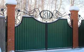 Ворота из профильной трубы и профлиста