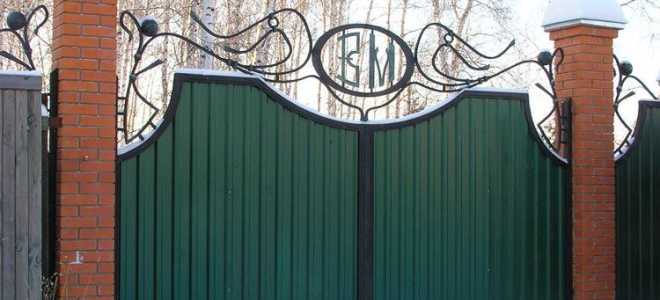 Ворота из профильной трубы и профлиста