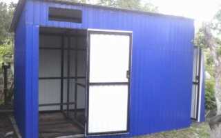 Как построить сарай из профнастила своими руками?