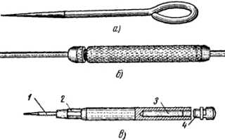 Какой инструмент применяется для плоскостной разметки металла?